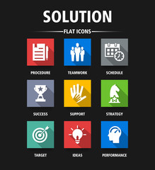 SOLUTION FLAT ICONS