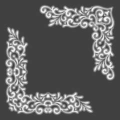 Elegant vintage vector corners