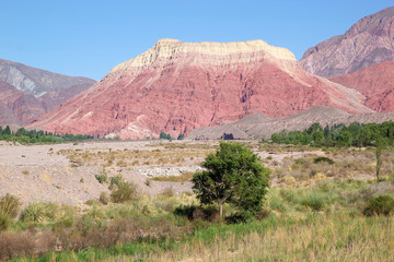 Dramatic mountainous landscape near Uquia in Jujuy Province, Argentina