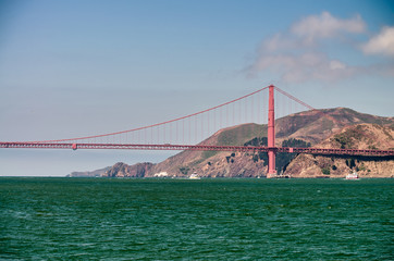 San Francisco. Golden Gate Bridge on a beautiful summer day