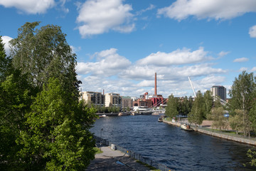 Fototapeta premium Skyline of Tampere, Finland
