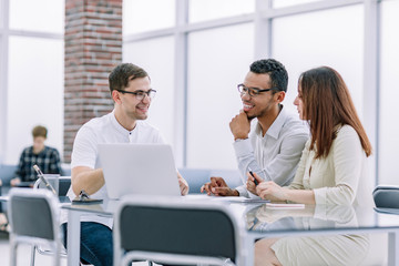 business team discussing ideas for a new project