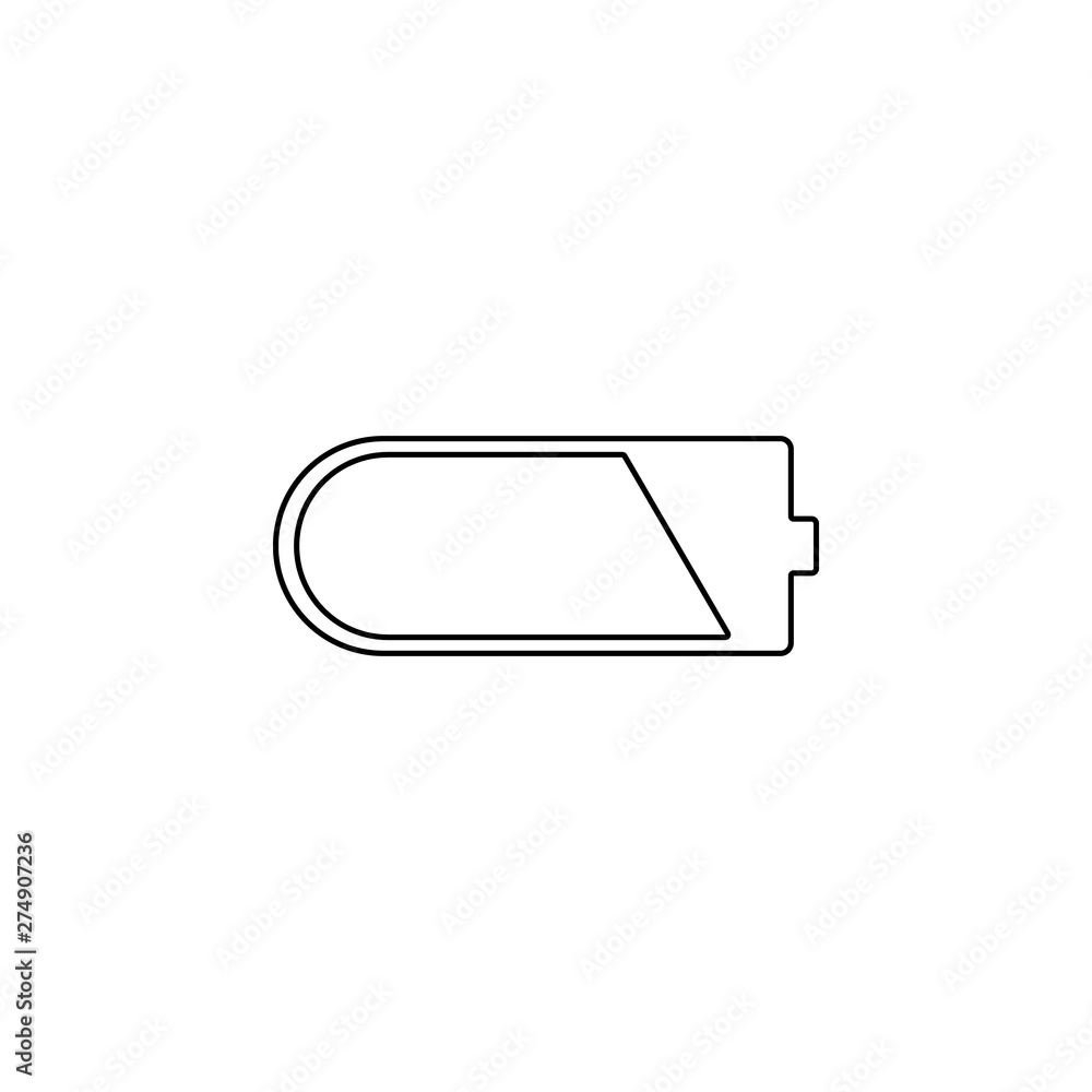 Poster charged battery icon. element of web for mobile concept and web apps icon. outline, thin line icon f