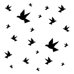 Bird wing Dove Logo Template vector illustration