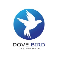 Bird wing Dove Logo Template vector illustration