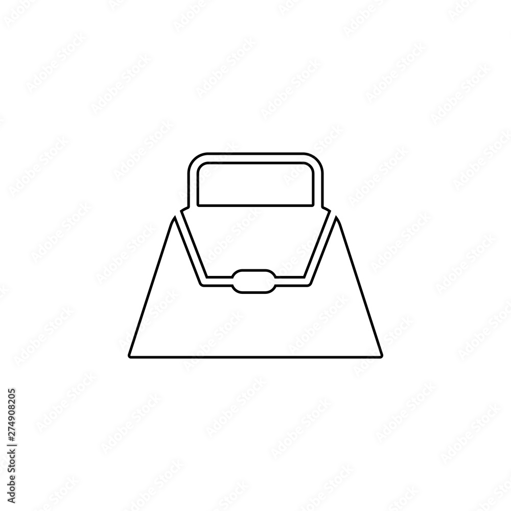 Aufkleber ladies handbag icon. element of web for mobile concept and web apps icon. outline, thin line icon fo