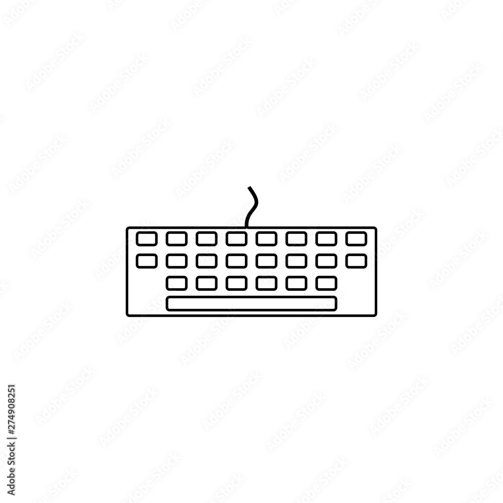 Fototapete keyboard icon. element of web for mobile concept and web apps icon. outline, thin line icon for webs