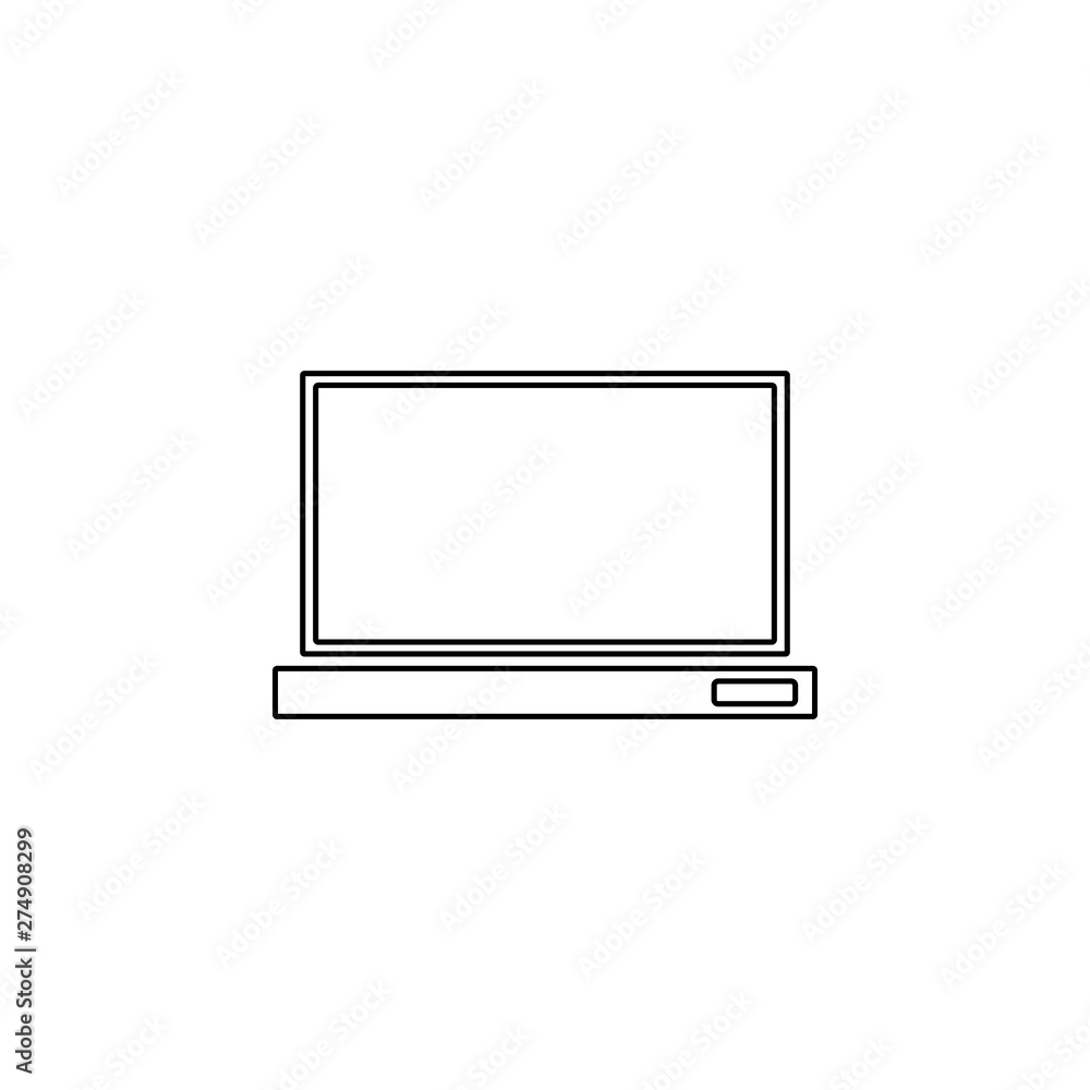 Aufkleber computer icon. element of web for mobile concept and web apps icon. outline, thin line icon for webs