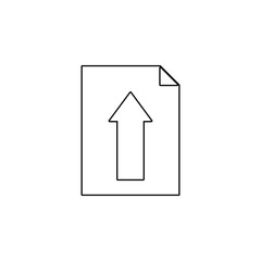 download the document icon. Element of web for mobile concept and web apps icon. Outline, thin line icon for website design and development, app development