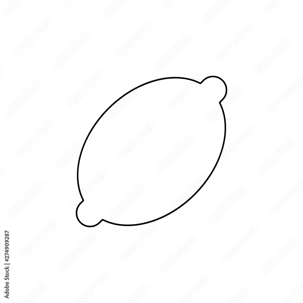 Aufkleber lemon icon. element of web for mobile concept and web apps icon. outline, thin line icon for website