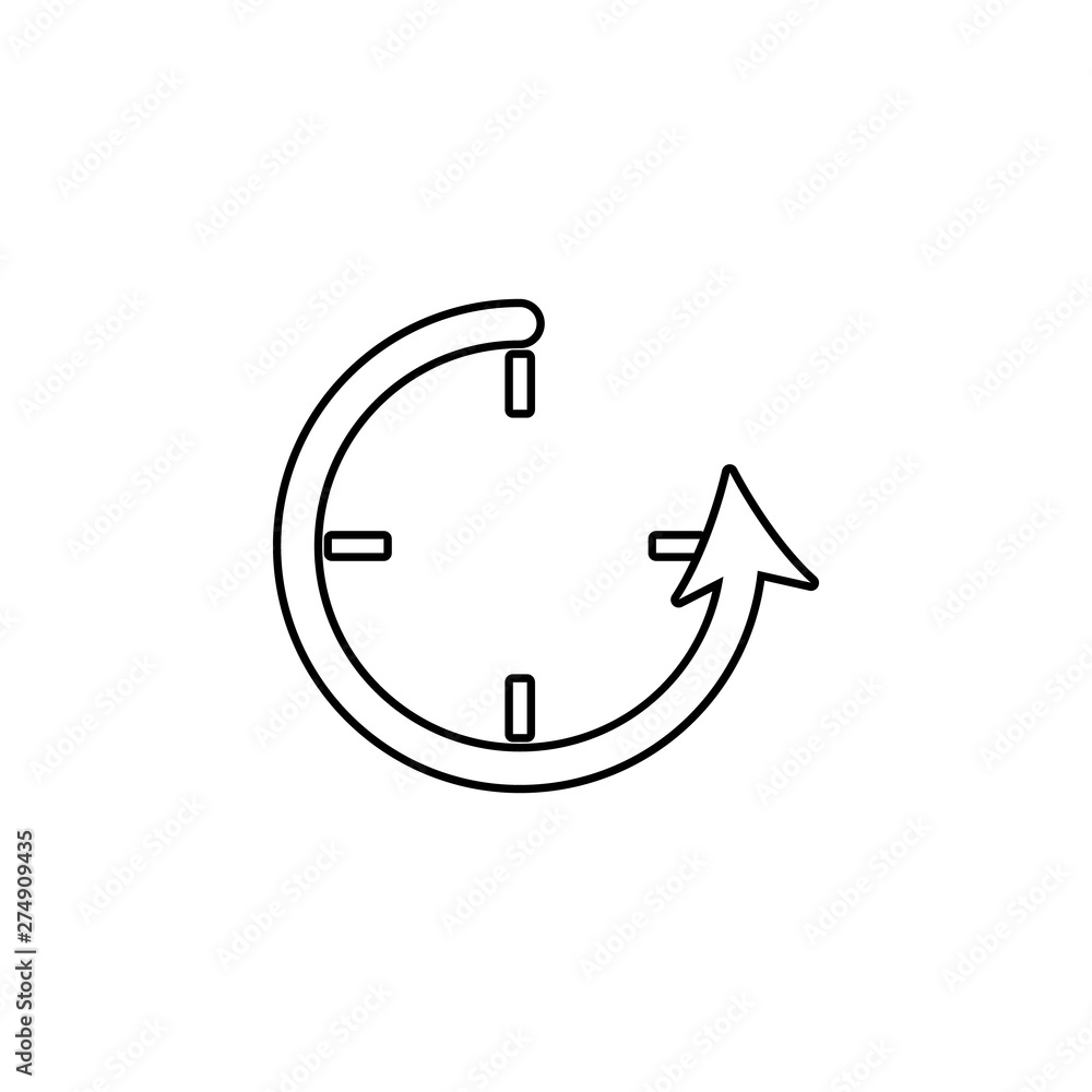 Poster reversal arrow icon. element of web for mobile concept and web apps icon. outline, thin line icon fo