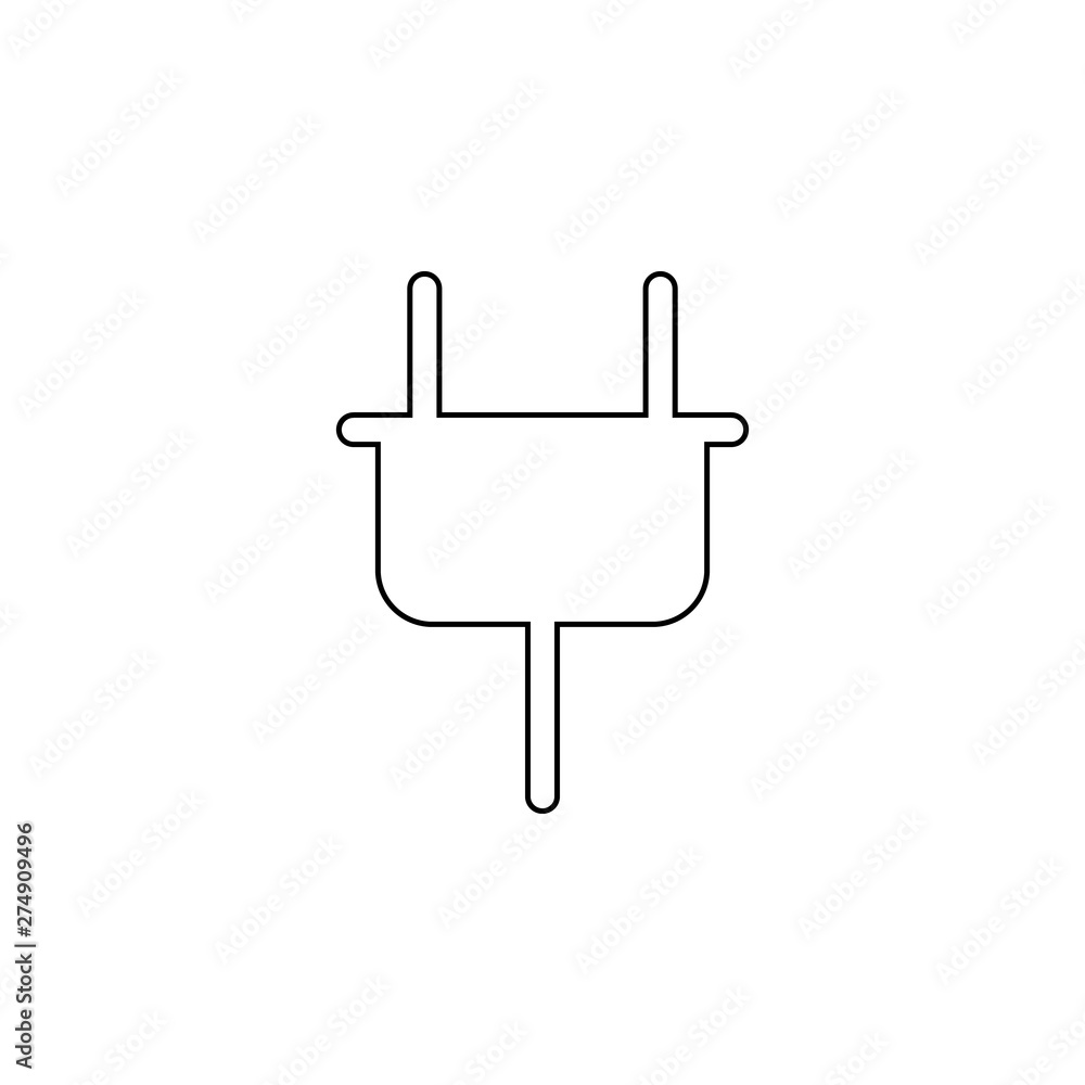 Aufkleber electrical plug icon. element of web for mobile concept and web apps icon. outline, thin line icon f