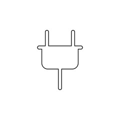 electrical plug icon. Element of web for mobile concept and web apps icon. Outline, thin line icon for website design and development, app development