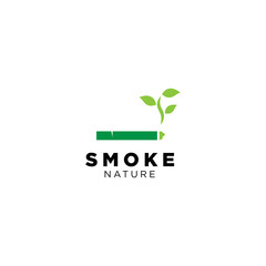 Smoke Nature Logo Design Vector