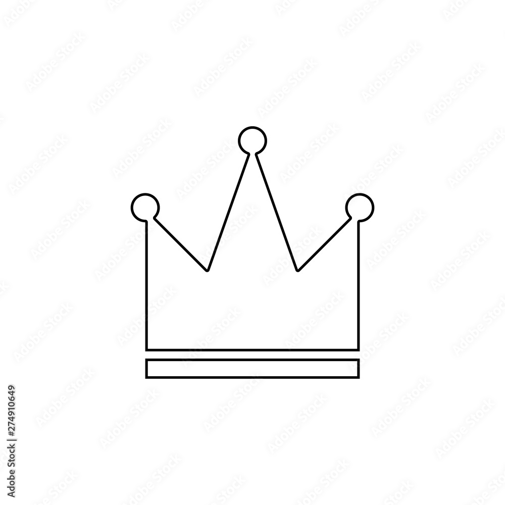 Poster crown icon. element of web for mobile concept and web apps icon. outline, thin line icon for website