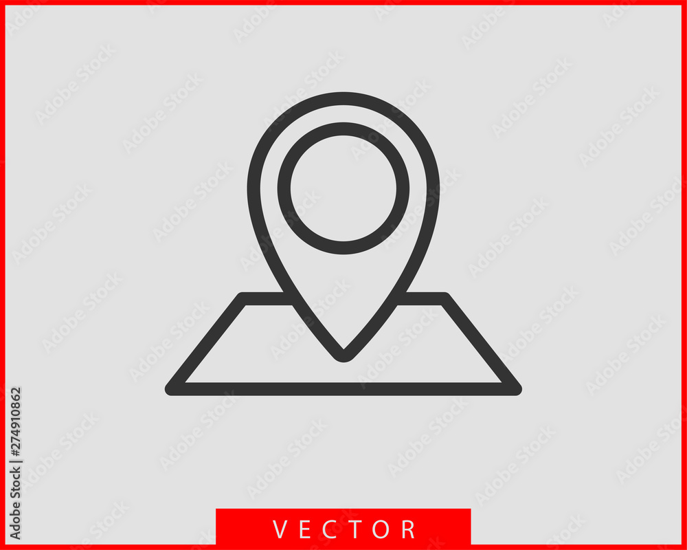 Poster map icons. marker pointer. pin location vector icon. gps navigation symbol.