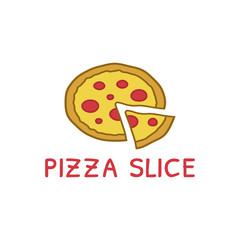 Pizza slice logo
