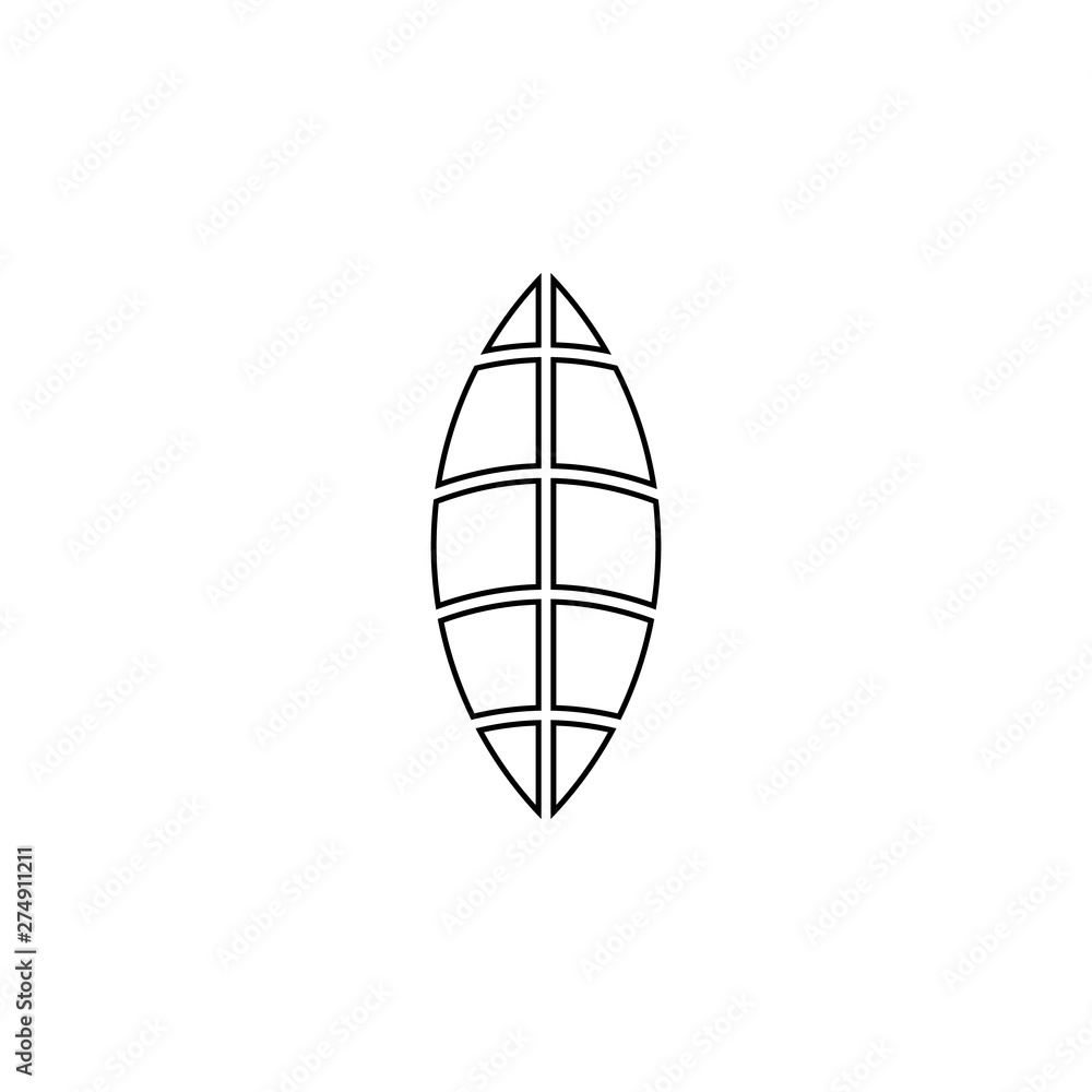 Poster rugby ball icon. element of web for mobile concept and web apps icon. outline, thin line icon for we