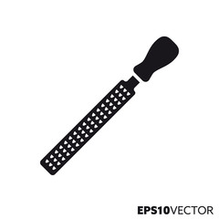 Rasp vector glyph icon