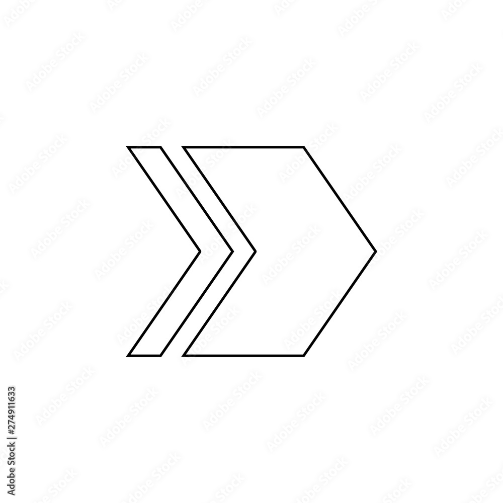 Poster arrow icon. element of web for mobile concept and web apps icon. outline, thin line icon for website
