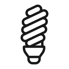 daylight lightbulb - minimal line web icon. simple vector illustration. concept for infographic, website or app.