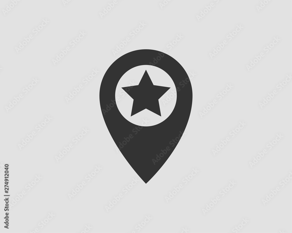 Poster map icons. marker pointer. pin location vector icon. gps navigation symbol.