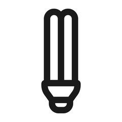 lightbulb - minimal line web icon. simple vector illustration. concept for infographic, website or app.