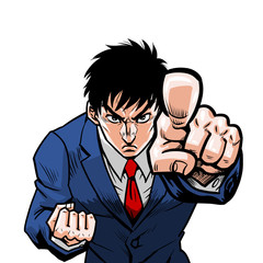 指差しビジネスマン