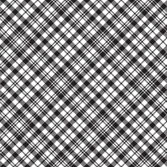 Black watch tartan check plaid seamless pattern