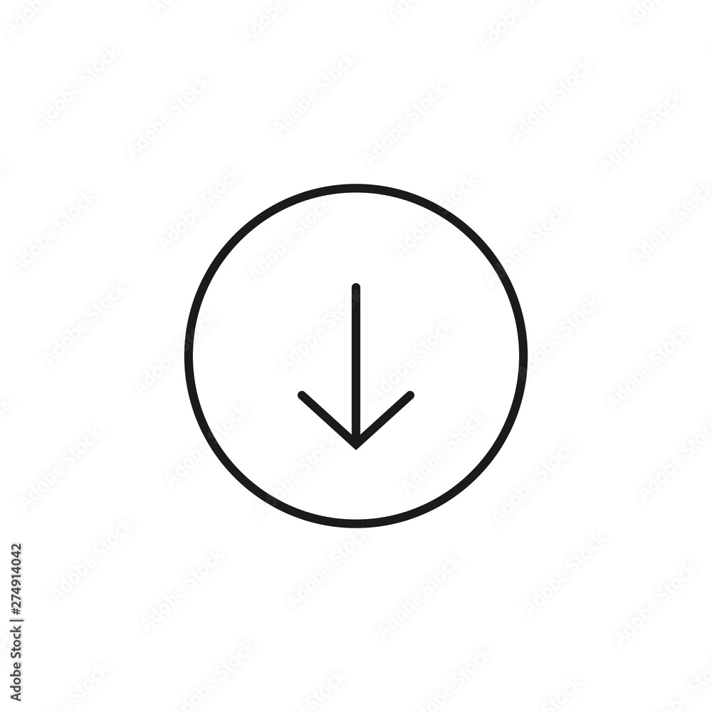 Poster scroll down icon. scrolling mouse symbol for web design isolated on white background. modern vector 