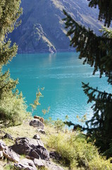 Blue lake