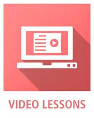 VIDEO LESSONS ICON CONCEPT