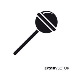 Lollipop vector glyph icon