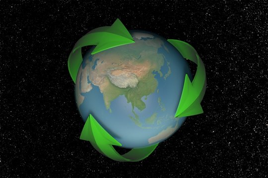 Planeta reciclar estrellas asia