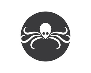 octopus icon logo vector illustration design