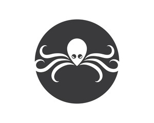 Fototapeta premium octopus icon logo vector illustration design