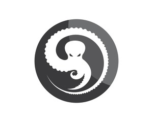 octopus icon logo vector illustration design