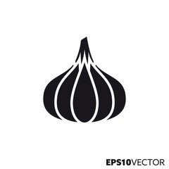 garlic bulb vector glyph icon