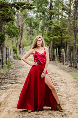 Fototapeta premium Women Red.