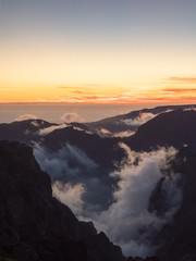sunset in the mountains - Pico do Arieiro - Madeira