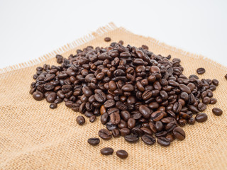 coffee beans isolated on white background