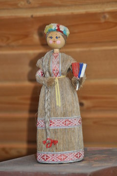 A doll from flax.