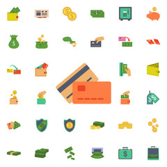 Credit cards icon. Universal set of banking for website design and development, app development