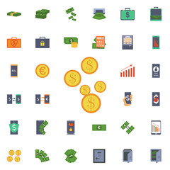 Cash coins icon. Universal set of banking for website design and development, app development