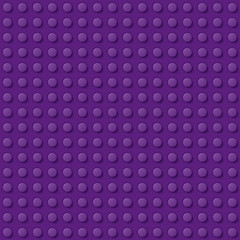 Fototapeta na wymiar Perfect glossy high quality purple seamless plastic construction plate. Ideal vector background of closeup gloss plastic construction block.