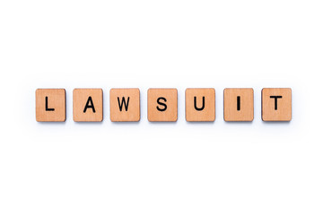 The word LAWSUIT