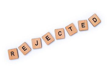 The word REJECTED