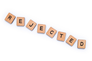 The word REJECTED