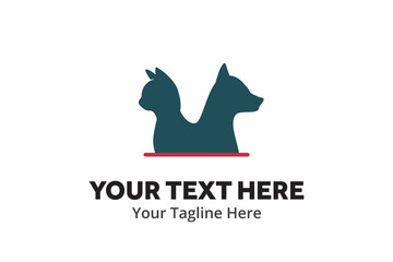 pet shop logo creative illustration vector of graphic , pet shop logo illustration vector , vector of pet shop logo illustration for logo identity and business