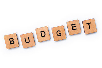 The word BUDGET